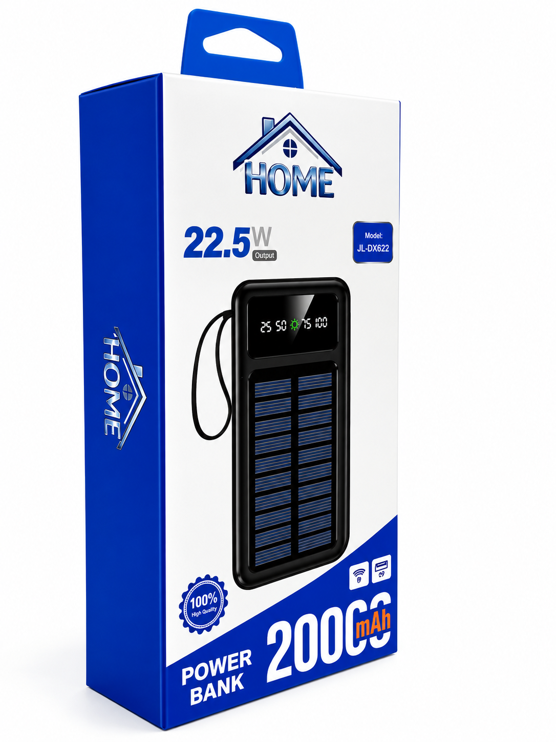 A278 Power Bank con panel Solar 20000mAh