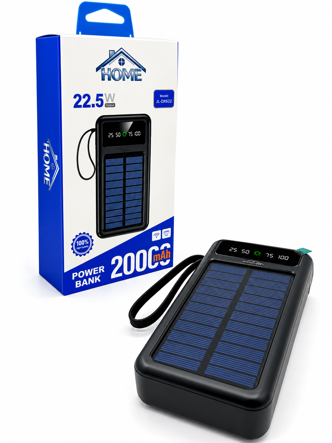 A278 Power Bank con panel Solar 20000mAh