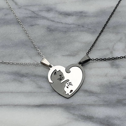 collar gatitos enamorados
