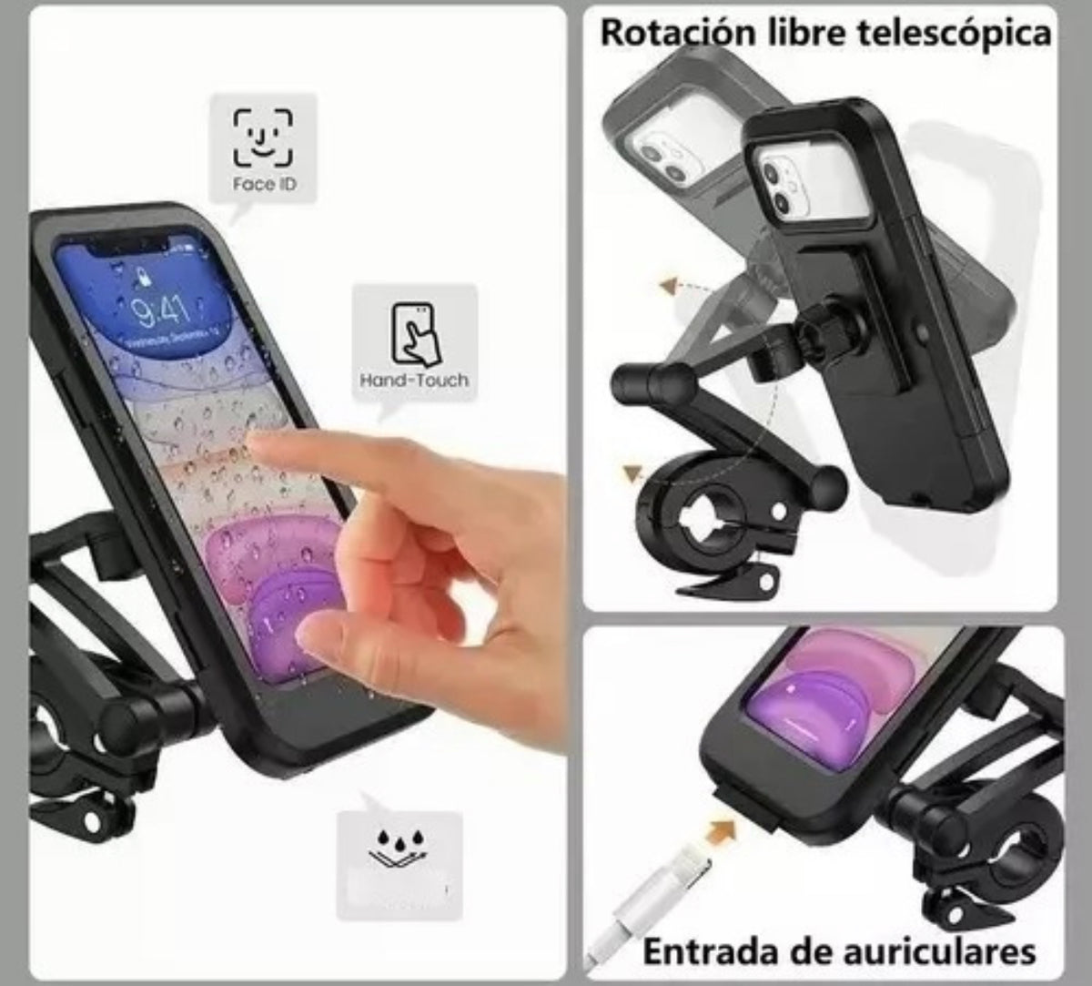 SOPORTE DE CELULAR PARA MOTO